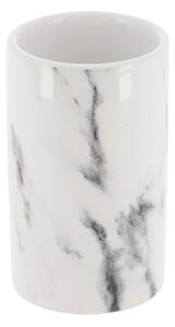 Kúpeľňový pohár Nardi Marble, biela, 200 ml