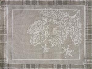 VIANOČNÉ GOBELÍNOVÉ PRESTIERANIE NA STÔL HOLLY 35X45 CM VZOROVANÁ