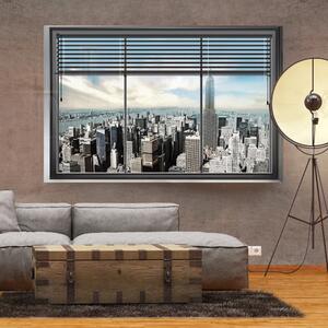 Fototapeta - New York okno + zadarmo lepidlo - 250x175