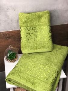 Didatex Bambusový uterák - osuška Zelená Uteráky rozmer: Uterák 50x90 cm