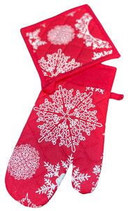 Sendia Textil Vianočný kuchynský 2 set Vločka