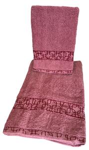 KOCKA Froté uterák,osuška - Ružová Uteráky rozmer: Uterák 50x100 cm