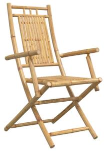 Skladacie záhradné stoličky 8 ks 53x66x99 cm bambus
