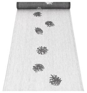 Lapuan Kankurit Ľanový běhúň Käpy 46x150, sivo-čierna