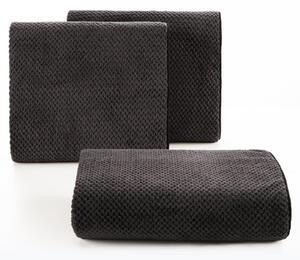 RÝCHLOSCHNÚCI UTERÁK Z MIKROVLÁKNA ZOE1 50X90 CM TMAVOSIVÁ