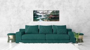 Sklenený obraz Styler Tyrol Lake, 50 x 125 cm