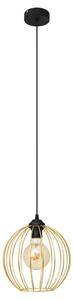 Helam Luster na lanku MERCURE 1xE27/60W/230V zlatá/čierna HE1558 + záruka 3 roky zadarmo