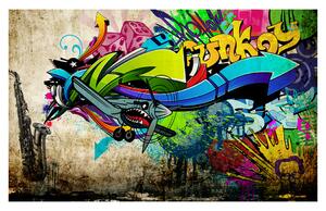 Samolepiaca fototapeta - Funky - graffiti 147x105