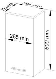 Kúpeľňová skrinka Farid TYP2 (biela). Vlastná spoľahlivá doprava až k Vám domov. 1068579
