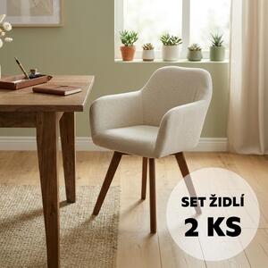 Set - 2 ks Jedálenská stolička AVENBERG NORD béžová