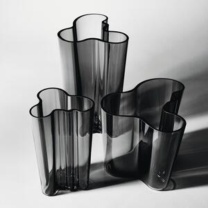 Iittala Váza Alvar Aalto 160mm, tmavo sivá