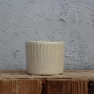 Kvetináč Vintage keramický pieskový Ø 6 cm