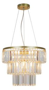 Zuma Line P17127-4-1GD - Luster na lanku TIFANNY 4xE14/40W/230V zlatá