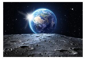 Fototapeta - Pohľad na modrú planétu + zadarmo lepidlo - 200x140