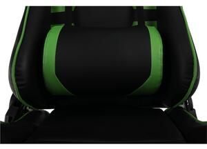 Kancelárske kreslo s podrúčkami Bilgi - čierna / zelená