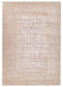 Koberec béžový viskóza a vlna jednofarebný 160 x 230 cm moderný glamour štýl obývacia izba spálňa