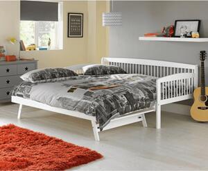 Jednolôžková posteľ s prístelkou Pedreza 90x200 cm - biela