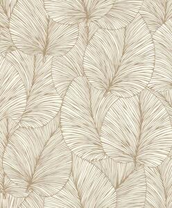 RASCH | Vliesová tapeta na stenu Timeless Selection 456622 | 0,53 x 10,05 m | biela, zlatá