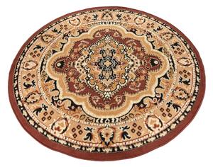 Okrúhly hnedý koberec E951A Atlas PP – odolný a štýlový Rozmer: 160x160 cm