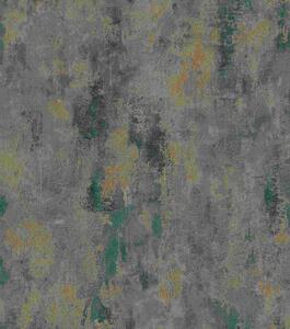 RASCH | Vliesová tapeta na stenu Timeless Selection 418255 | 0,53 x 10,05 m | tyrkysová, bronzová