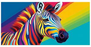 PLÁŽOVÁ OSUŠKA Z MIKROVLÁKNA ZEBRA 100X180 CM VZOROVANÁ