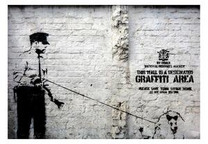 Fototapeta - Banksy - oblasť graffiti