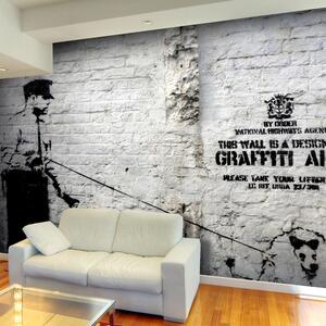 Fototapeta - Banksy - oblasť graffiti + zadarmo lepidlo - 200x140