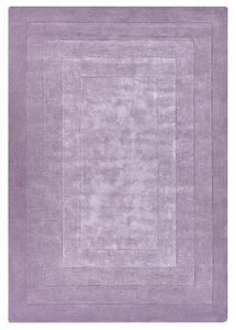 Koberec fialový viskóza a vlna jednofarebný 160 x 230 cm moderný glamour štýl obývacia izba spálňa