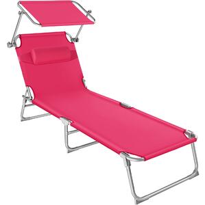 TecTake GmbH plážové ležadlo chloé - fuchsiová