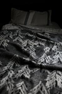 Lapuan Kankurit Vlnená deka Kuusi 130x200, sivá