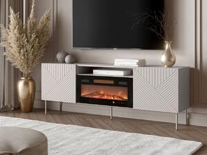 Mirjan24 TV skrinka s krbom Azynit Kasmir II 190 EF, Farby: kašmír 5903211496417