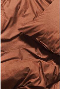 Gaštanovohnedé obliečky na dvojlôžko zo stonewashed bavlny Selection, 160 x 220 cm