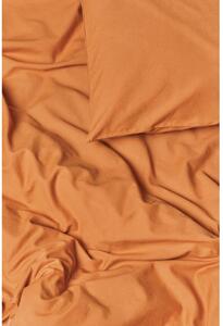 Terakotovooranžové obliečky na jednolôžko zo stonewashed bavlny Selection, 140 x 200 cm