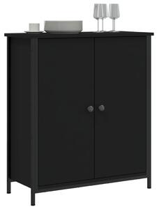 Komoda čierna 70x30x80 cm kompozitné drevo