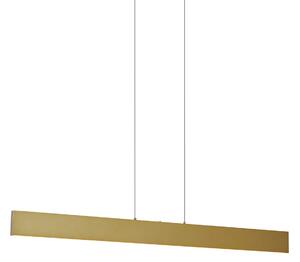 Moderné závesné svietidlo mosadzné vrátane LED 3-stupňové stmievateľné Easylift - Straight