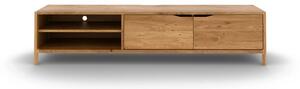 TV stolík z dubového dreva v prírodnej farbe 200x48 cm Twig – The Beds