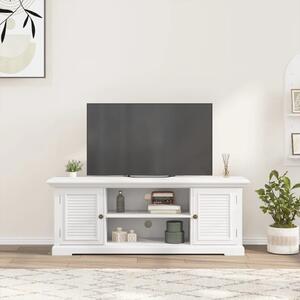 TV skrinka biela 110x30x41 cm kompozitné drevo