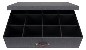 Čierna škatuľa s priehradkami Bigso Box of Sweden Jakob
