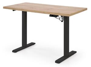 HALMAR Výškovo nastaviteľný stôl B54 120 cm dub artisan/čierny