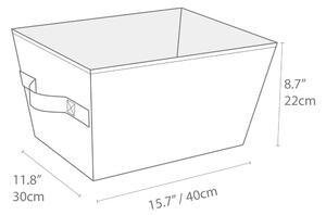 Béžový úložný koš Bigso Box of Sweden Tap, 30 x 22 cm