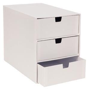 Biely zásuvkový box s 3 zásuvkami Bigso Box of Sweden Ingrid