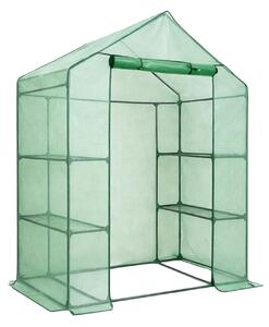 Ak furniture Záhradný fóliovník SOMA 143x73x195 cm zelený