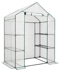Ak furniture Záhradný fóliovník SOMA 143x73x195 cm číry