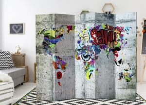Paraván Graffiti World Dekorhome