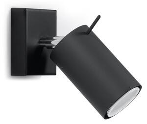 Sollux Nástenné bodové svietidlo RING 1xGU10/40W/230V čierna SLX0056 + záruka 3 roky zadarmo