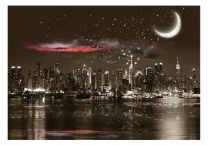 Fototapeta - Hviezdna noc nad NY + zadarmo lepidlo - 200x140
