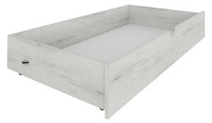 Úložný priestor k posteli Malbo DFB - biely dub craft