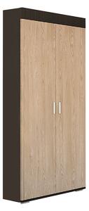 Šatníková skriňa Mils W - dub rodos / wenge magic