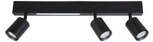 Stropné svietidlo Magnet, 3x čierne kovové tienidlo + 1x LED 5W, b