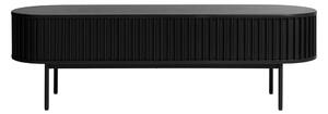 Čierny TV stolík v dekore duba 48x160 cm Siena – Unique Furniture